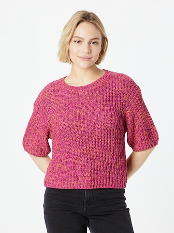 Pull-over OUI en rose : devant