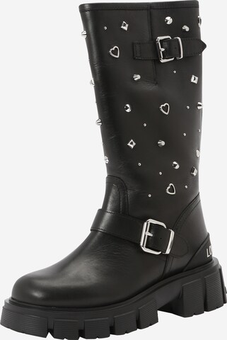 Bottines Love Moschino en noir : devant