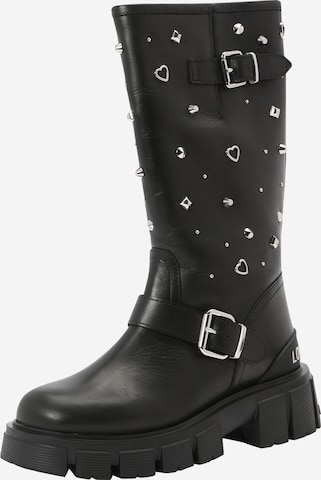 Love Moschino Ankle Boots in Black: front