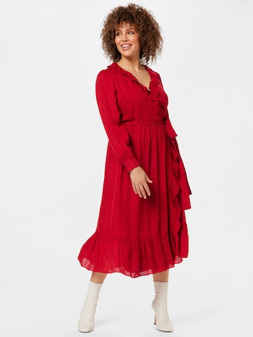 Michael Kors Plus - Vestido em vermelho: frente