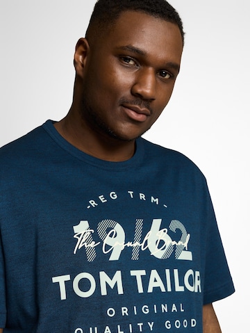 TOM TAILOR Men + Shirt in Blauw