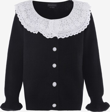 NAEMI Knit Cardigan in Black: front