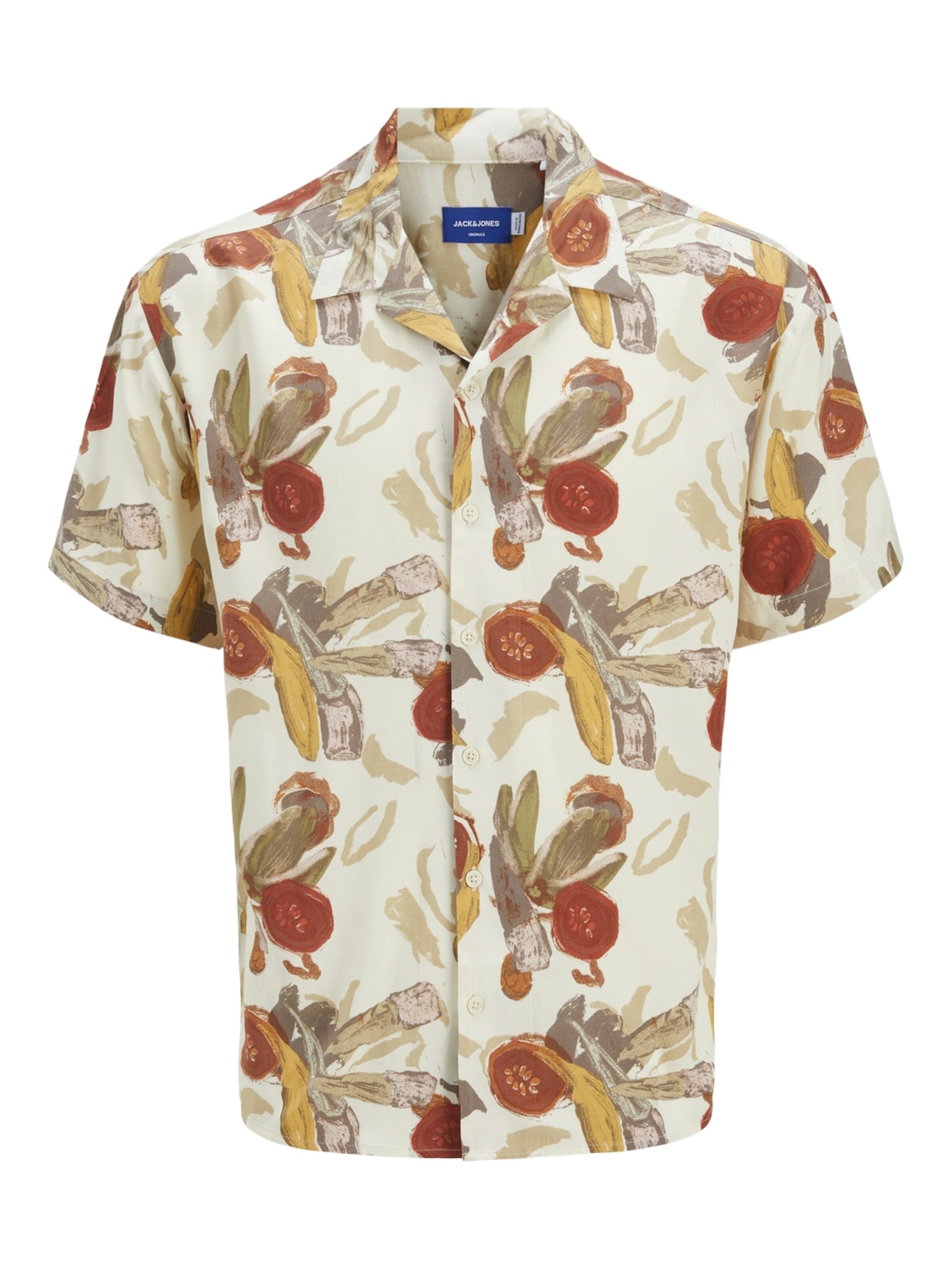 Fit confort Chemise 'Luke' Jack & Jones Junior en beige : devant