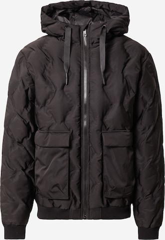 !Solid Between-Season Jacket in Black: front