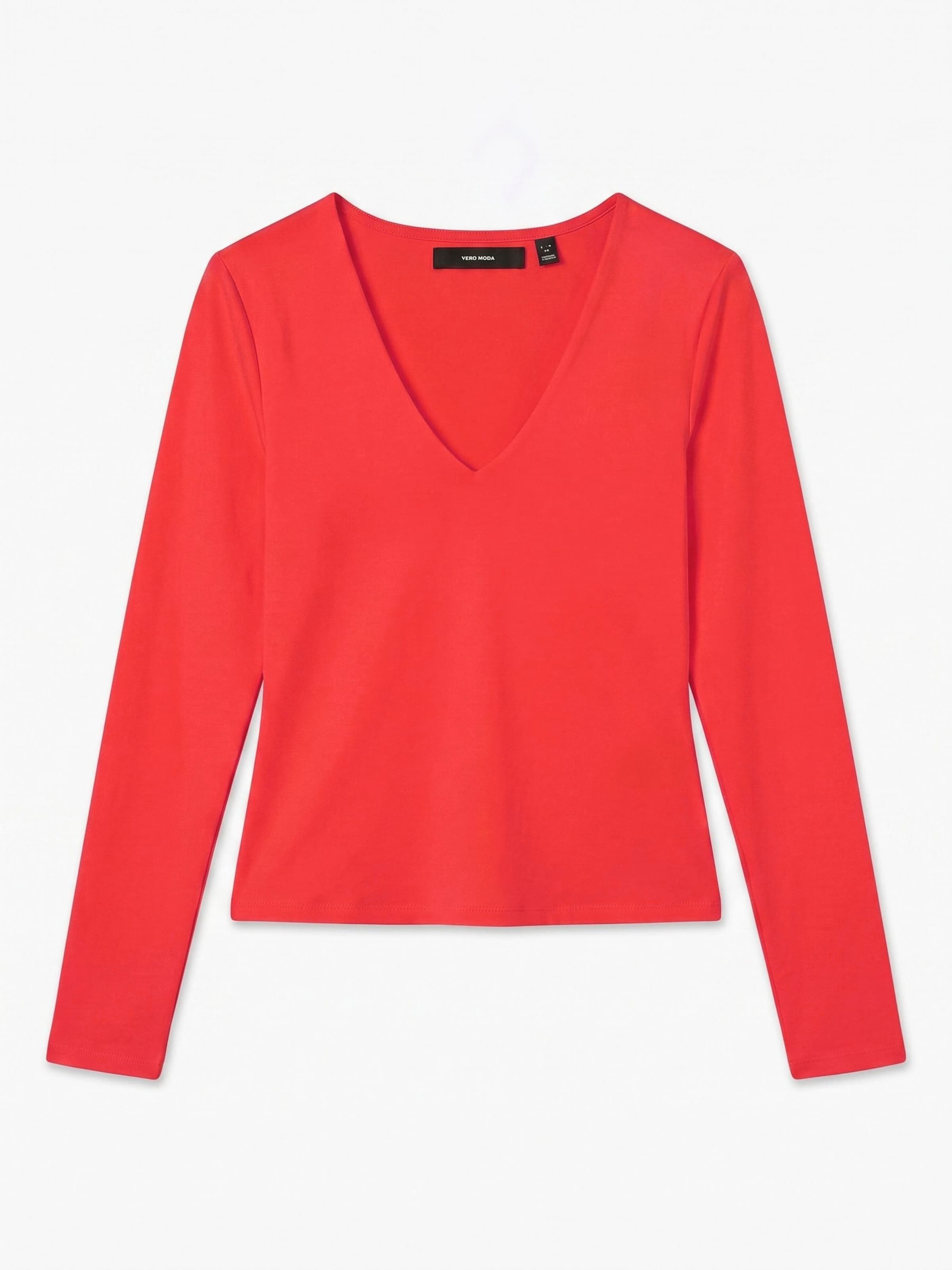 VERO MODA Shirt in Rood: voorkant