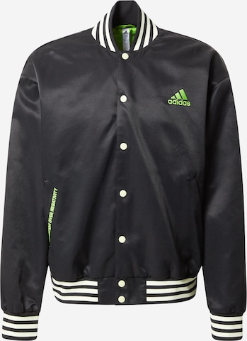 ADIDAS SPORTSWEAR Athletic Jacket in Black: front