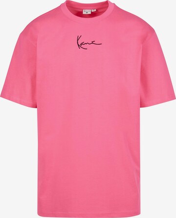 T-Shirt Karl Kani en rose : devant