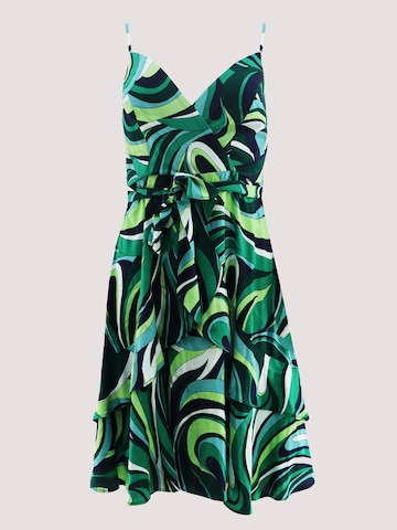 Apricot Summer Dress in Green