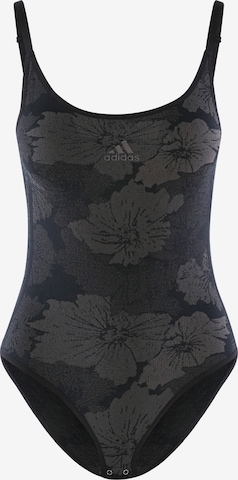 ADIDAS SPORTSWEAR Athletic Bodysuit in Black: front