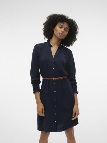 VERO MODA Shirt Dress 'Vibe' in Blue: front