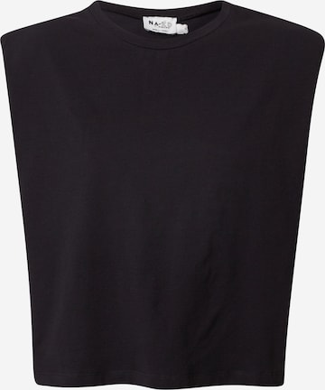 NA-KD Top in Black: front