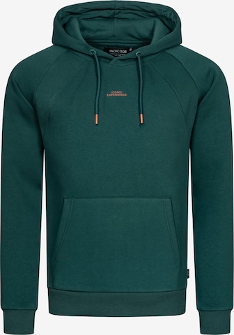 INDICODE JEANS Sweatshirt 'Virginia' in Green: front