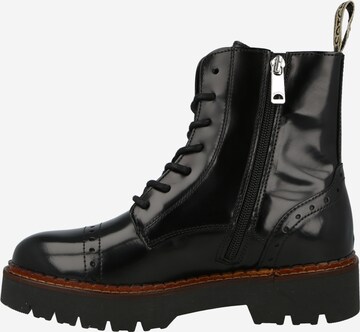 SCOTCH & SODA Schnürstiefelette 'Olivine' in Schwarz