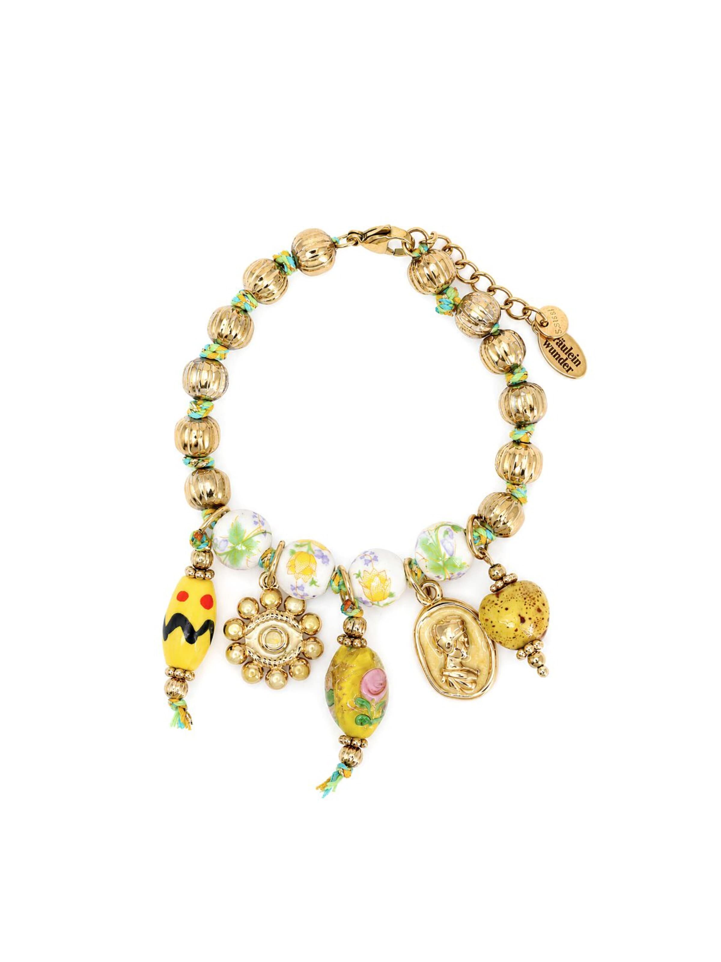 Fräulein Wunder - Pulsera 'Cecilia' en oro: frente