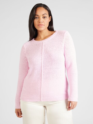 ONLY Carmakoma Pullover 'NEW FOXY' i pink: forside