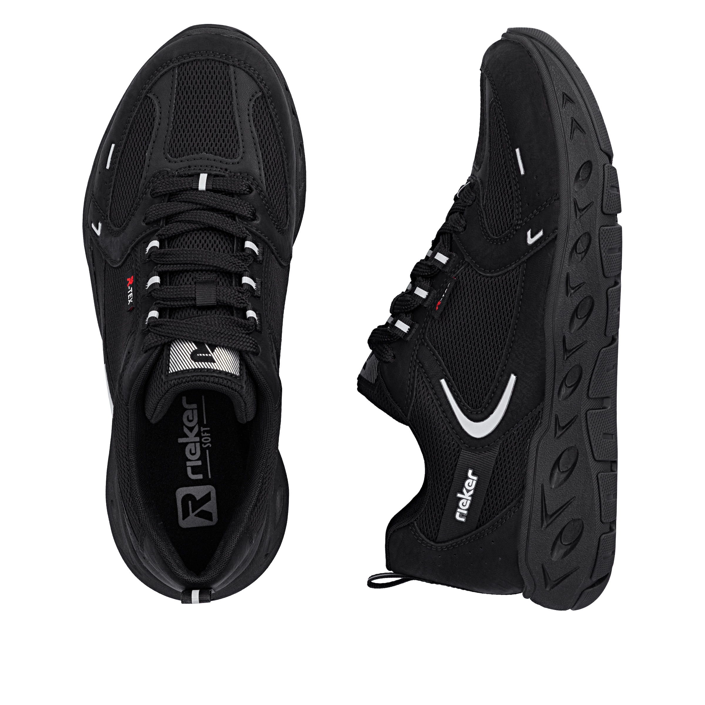 Baskets basses Rieker en noir