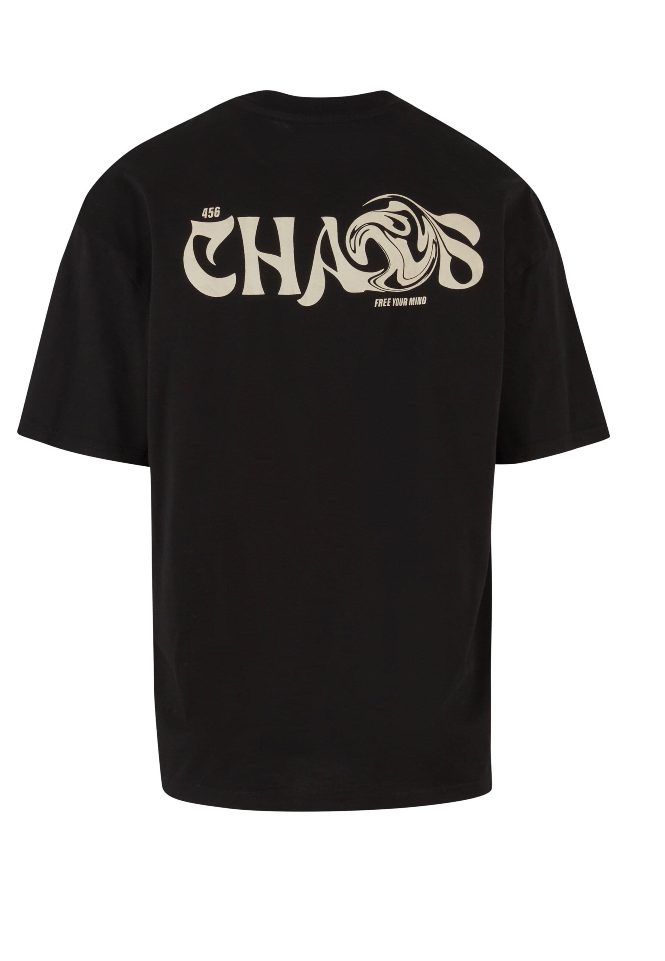 DEF Тениска 'Chaos' в черно