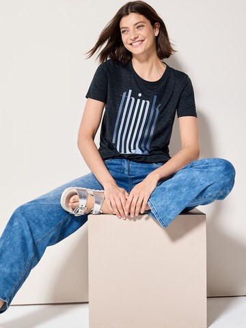 T-shirt 'Burn Out' CECIL en bleu