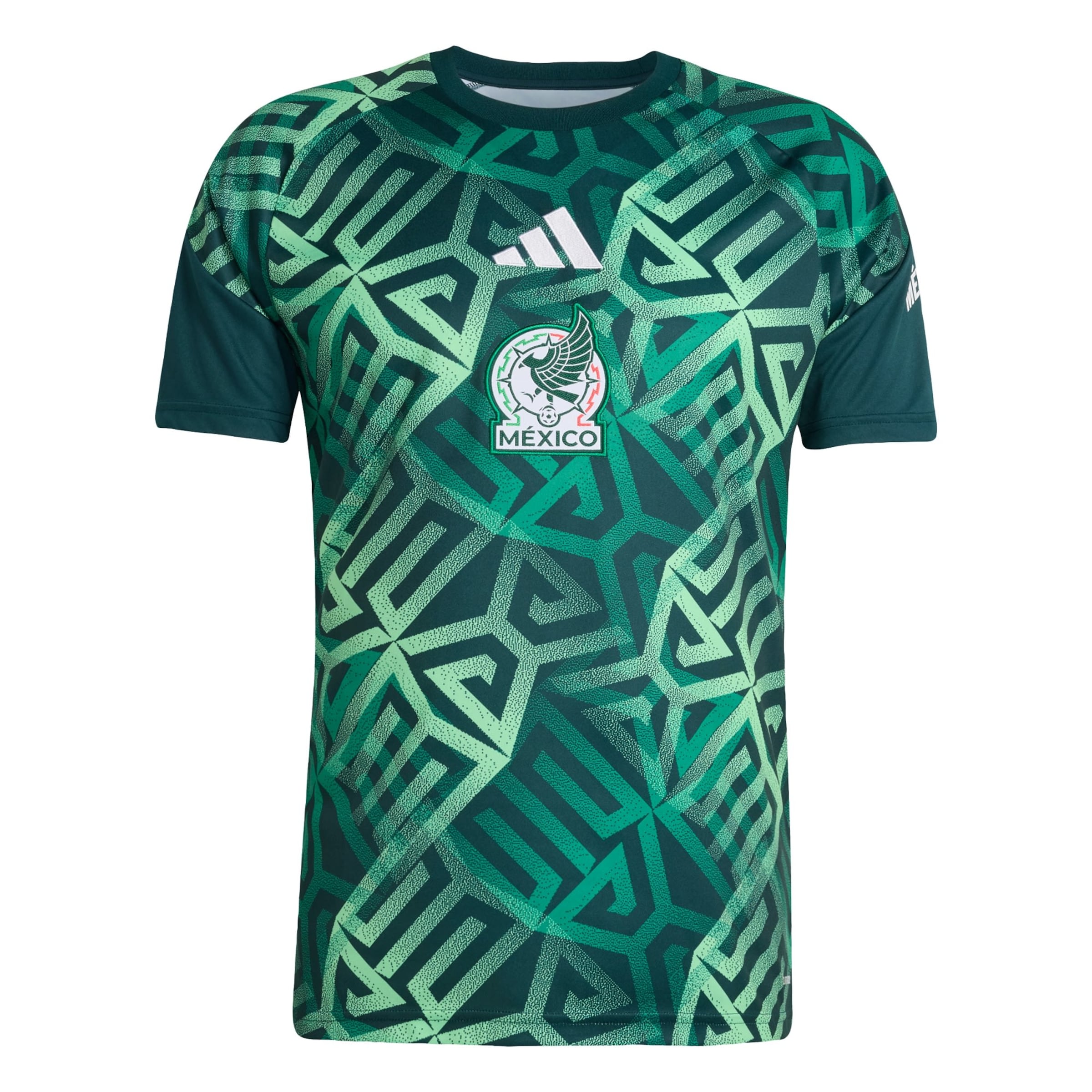 ADIDAS PERFORMANCE Camiseta funcional 'Mexiko 26 Pre-Match' en XS en manzana / verde oscuro / blanco, Vista del producto