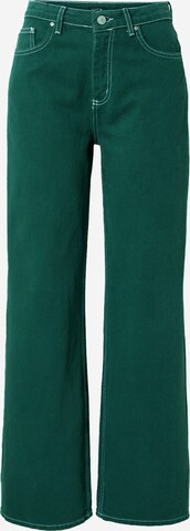TrendyolWide Leg/ Široke nogavice Traperice - zelena boja: prednji dio