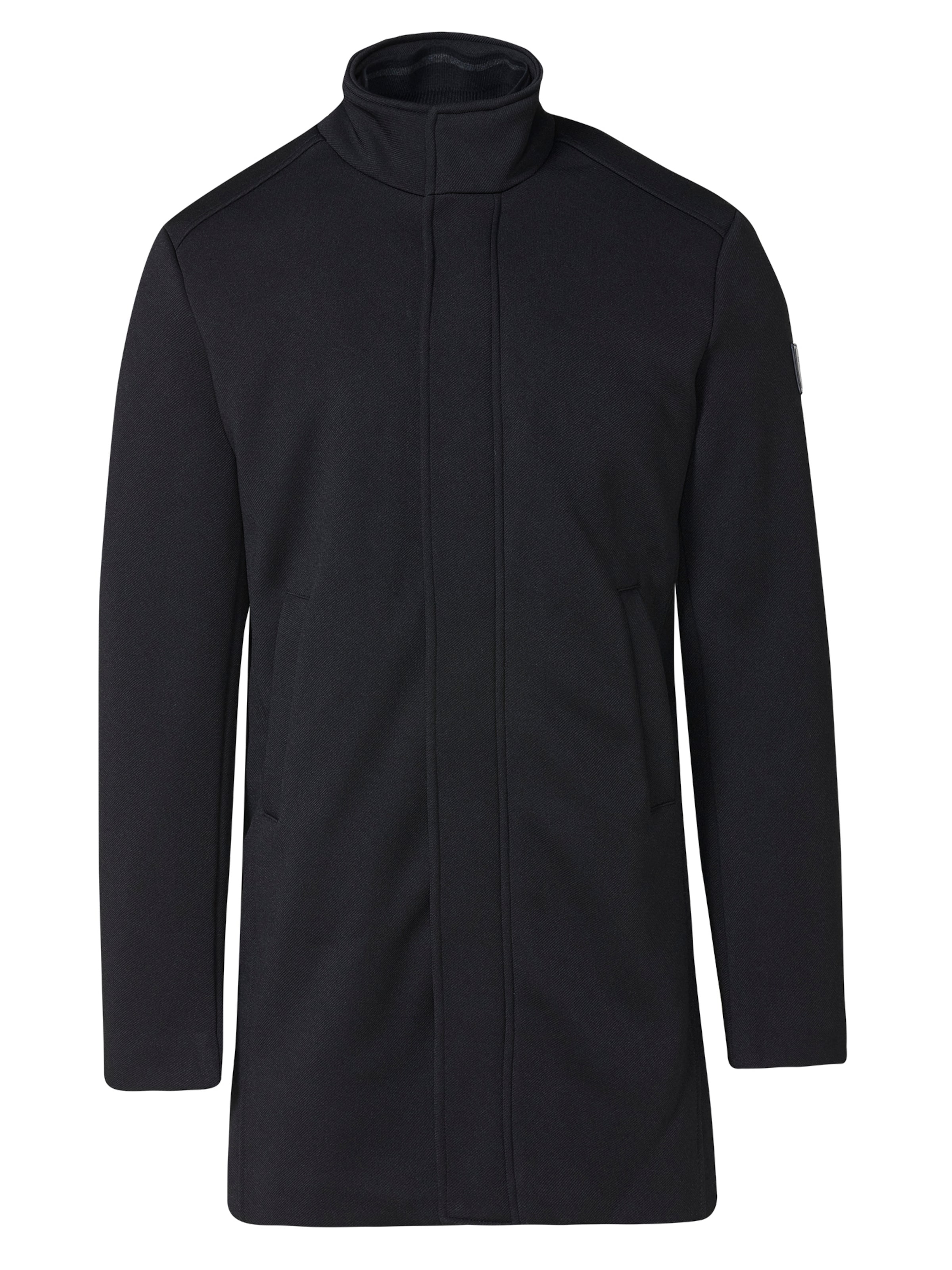 Palton de primăvară-toamnă de la KOROSHI pe negru: față