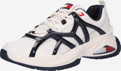 Tommy Jeans Sneakers low 'Cage' i mørkeblå / rød / svart / ullhvit, Produktvisning