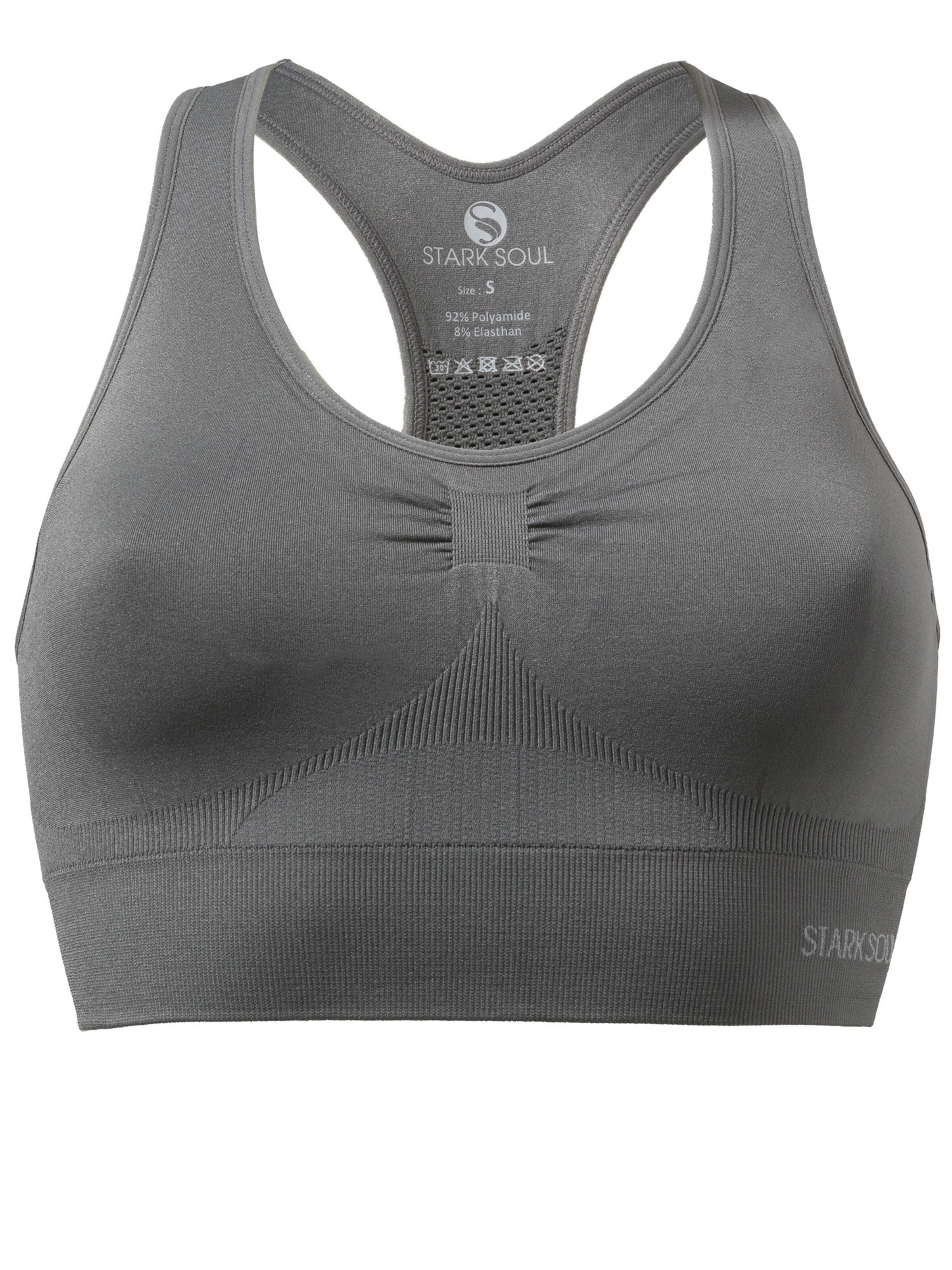 Stark Soul Sport-BH in Grau: Vorderseite