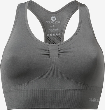 Stark Soul Sports Bra in Grey: front