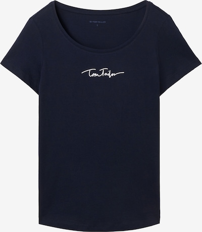 TOM TAILOR T-shirt en marine / blanc, Vue avec produit