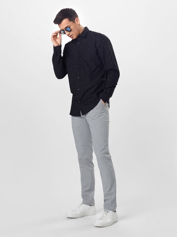 Casual Friday Slimfit Broek 'Pehrson' in Grijs