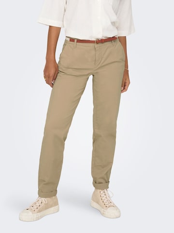 ONLY Slimfit Chino in Beige: voorkant