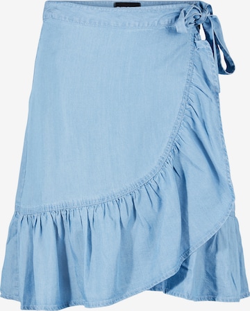 Pieces Petite Rok 'VILMA' in Blauw: voorkant