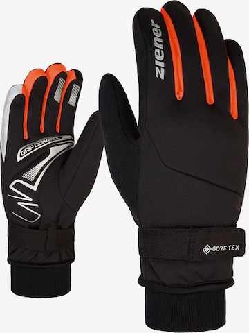ZIENER Athletic Gloves 'Glove' in Orange: front