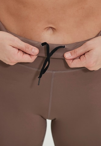 ENDURANCE Skinny Sporthose 'Franza' in Braun