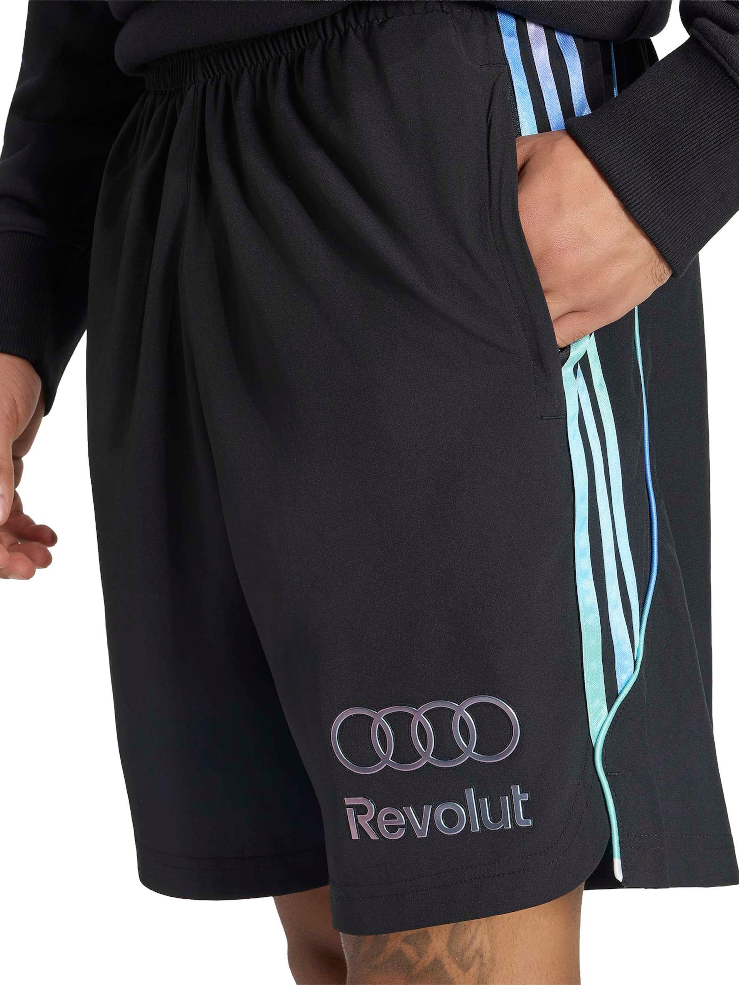 ADIDAS PERFORMANCE Lużny krój Spodnie sportowe 'Audi Revolut F1 Team Teamgeist' w kolorze czarny