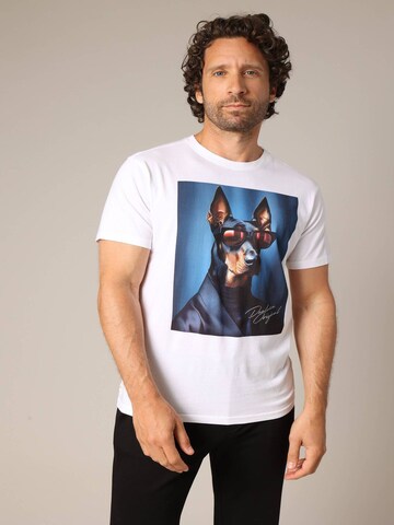 T-Shirt 'MONBO' Deeluxe en blanc : devant