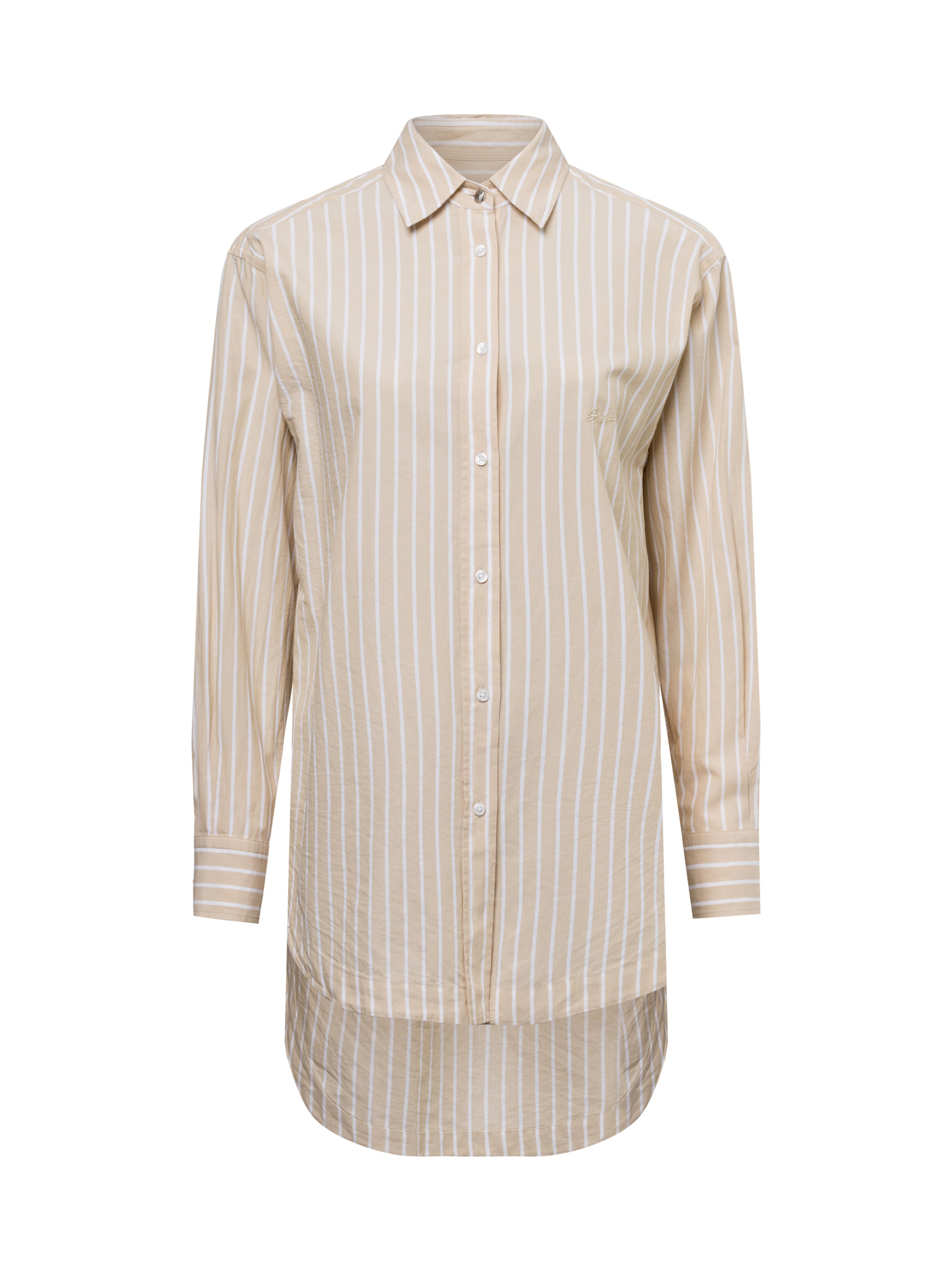 BOSS Bluse ' Bostucci 8 ' in Beige: Vorderseite