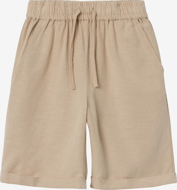 NAME IT Loosefit Housut 'Faher' värissä beige: edessä