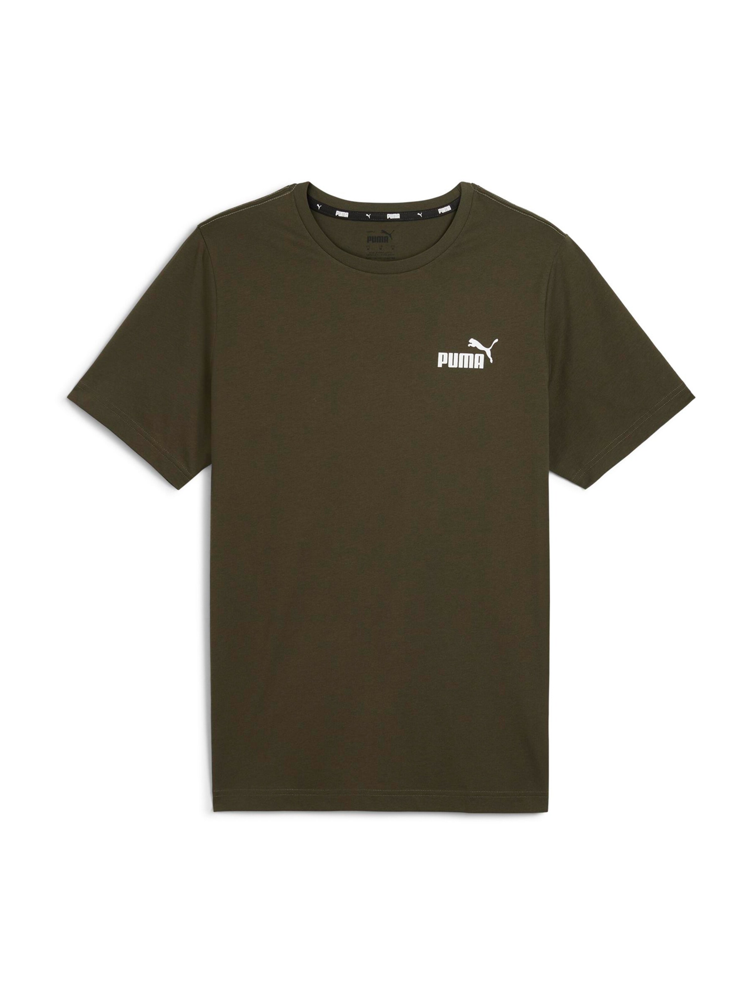 PUMA Funktionsshirt 'Essentials' in Grün: Vorderseite