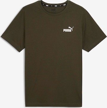 PUMA Performance Shirt 'Essentials' in Green: front