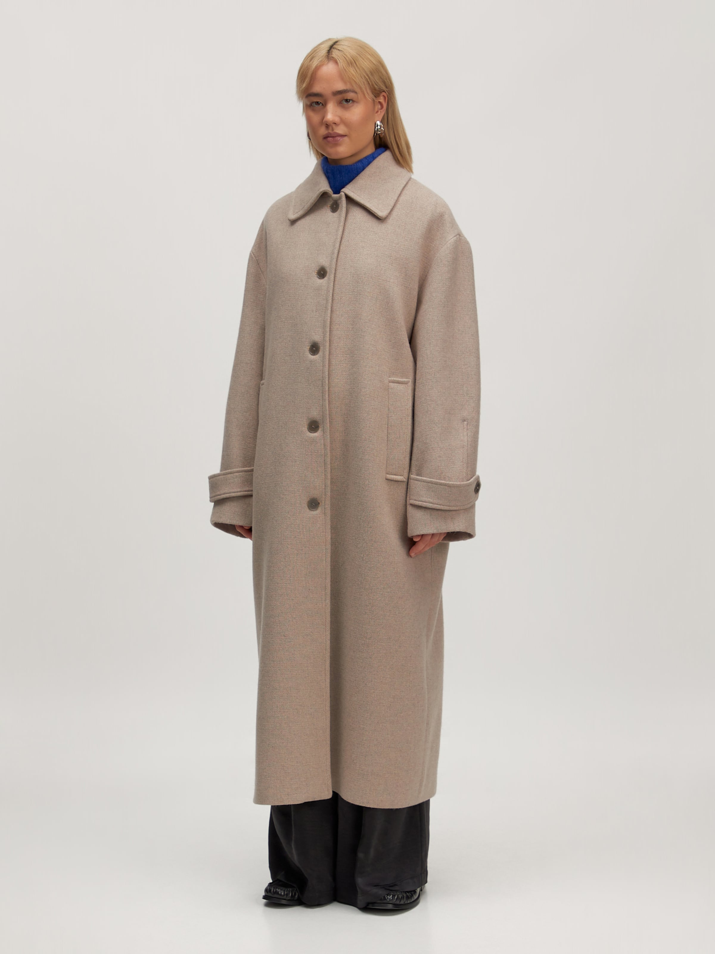 Mantel aus Wollmix 'Fine'