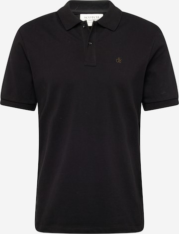 SCOTCH & SODA Poloshirt 'Essentials' in Schwarz: predná strana