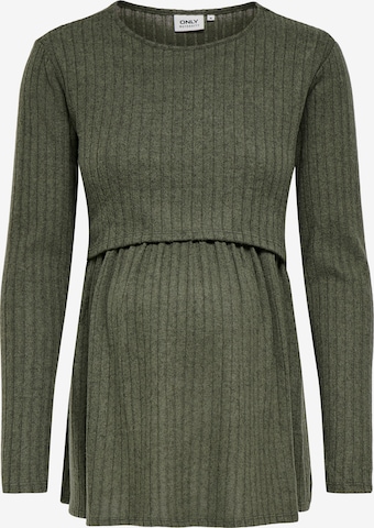 Only Maternity Shirt 'OLMLOLA MALAYA' in Grün: Vorderseite