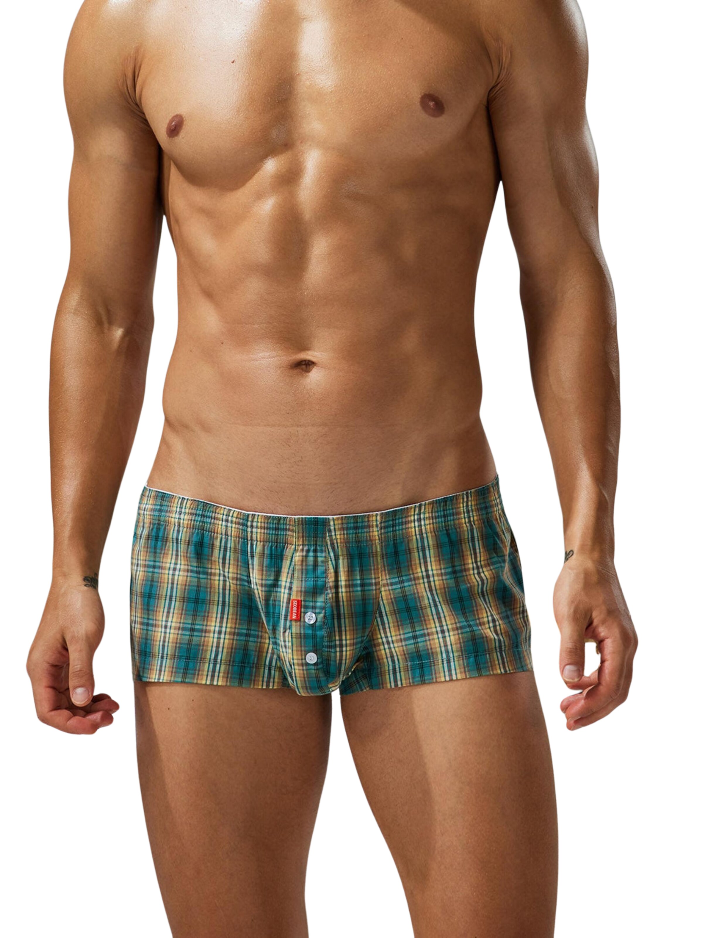 SEOBEAN Boxer shorts in Green: front