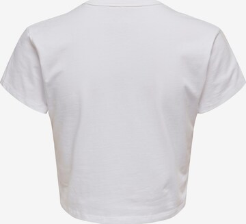 Maglietta 'CLARA' di ONLY in bianco
