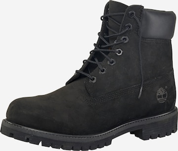 TIMBERLAND Lace-Up Boots '6IN' in Black: front