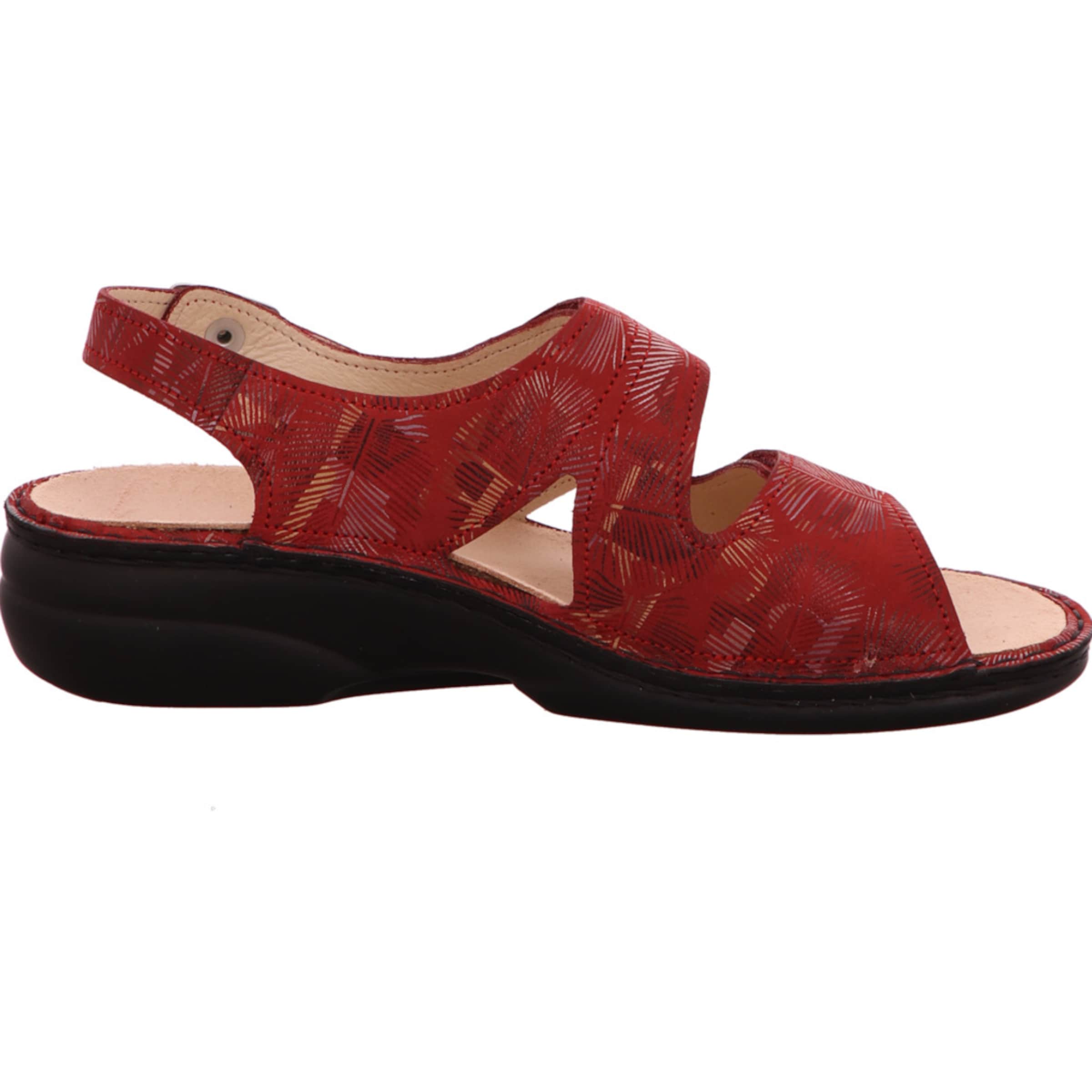 Finn Comfort Sandal 'Milos' in Red