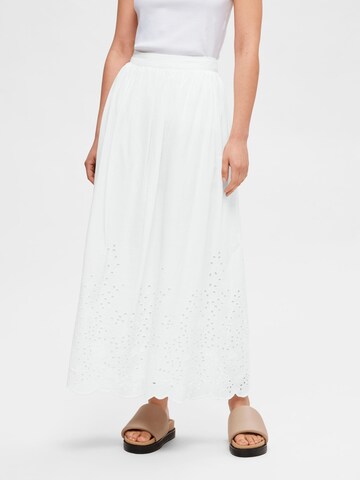 SELECTED FEMME - Falda 'Ramone' en blanco: frente