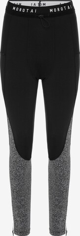 MOROTAI Skinny Workout Pants in Grey: front
