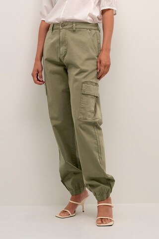 CULTURE Loose fit Pants 'Brita' in Green: front